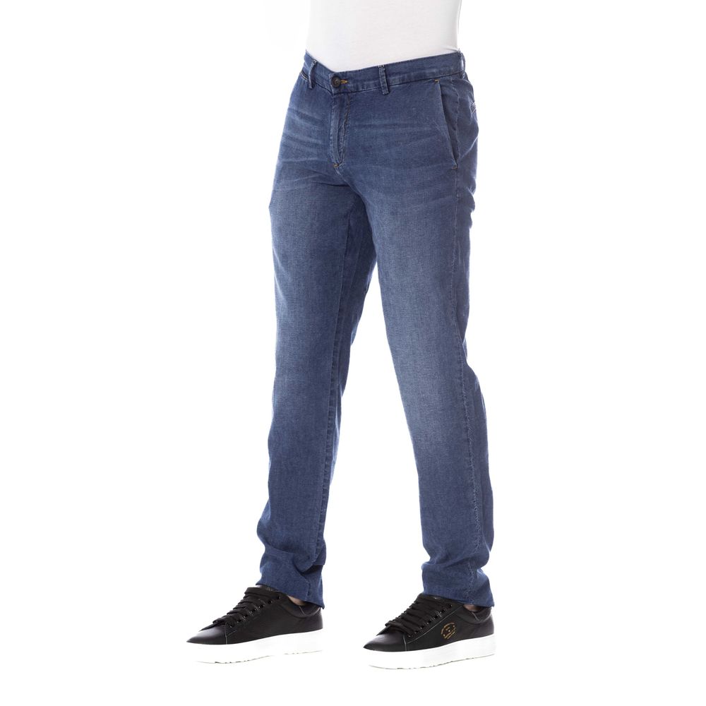 Blaue Herrenjeans aus Baumwolle