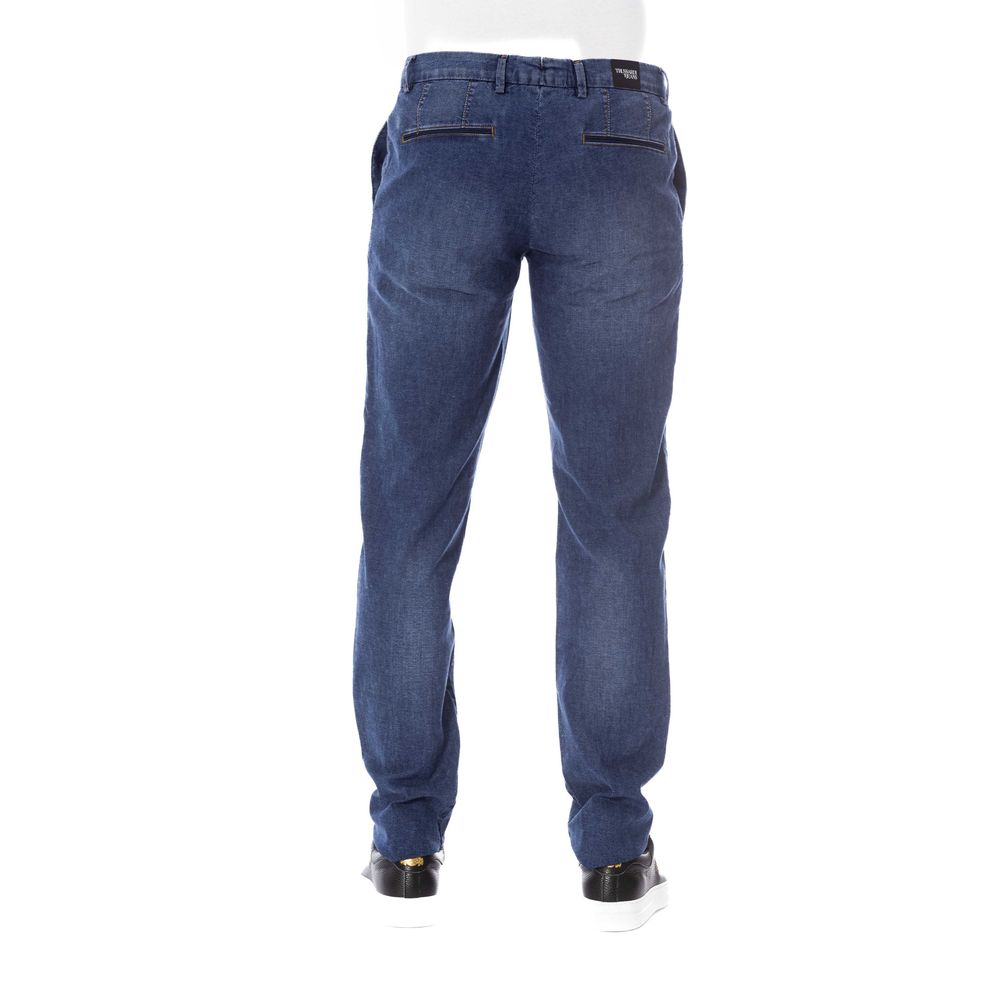 Blaue Herrenjeans aus Baumwolle