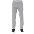 Graue Baumwoll-Herrenjeans