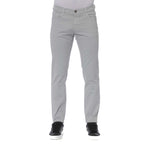 Graue Baumwoll-Herrenjeans