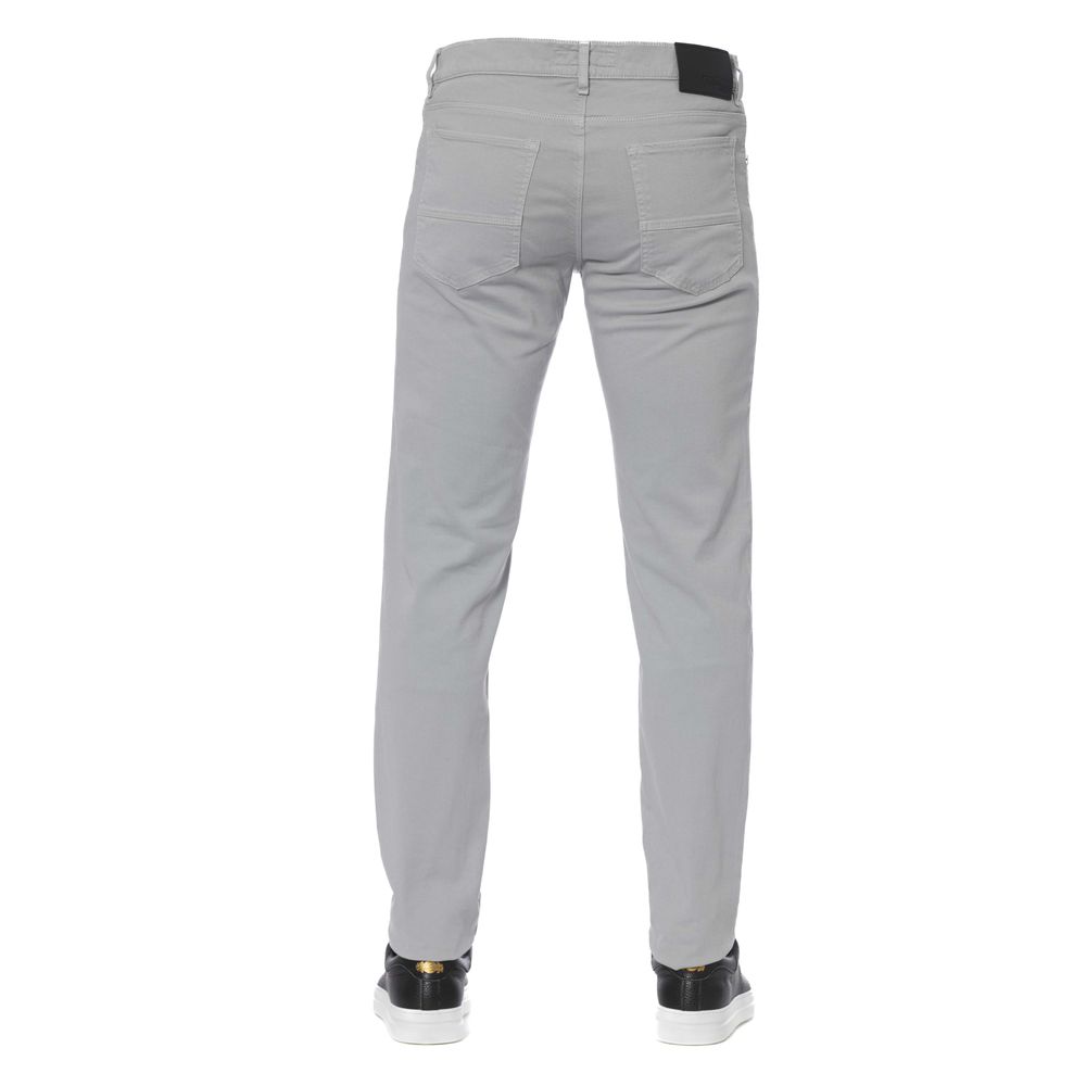 Graue Baumwoll-Herrenjeans