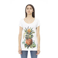 Weißes Baumwoll-T-Shirt für Damen