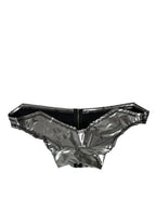 Silver Polyester Stretch Top