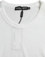 Weißes Logo T-Shirt mit Rundhalsausschnitt und kurzen Ärmeln