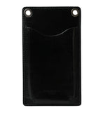Geldbörse Black Horse Leder Reißverschluss Logo Cross Body Handyfach