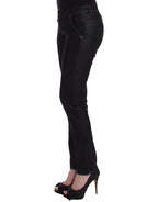 Schwarze Slim Jeans Denim Hose Skinny Leg Stretch