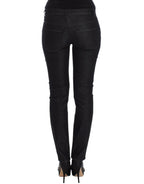 Schwarze Slim Jeans Denim Hose Skinny Leg Stretch