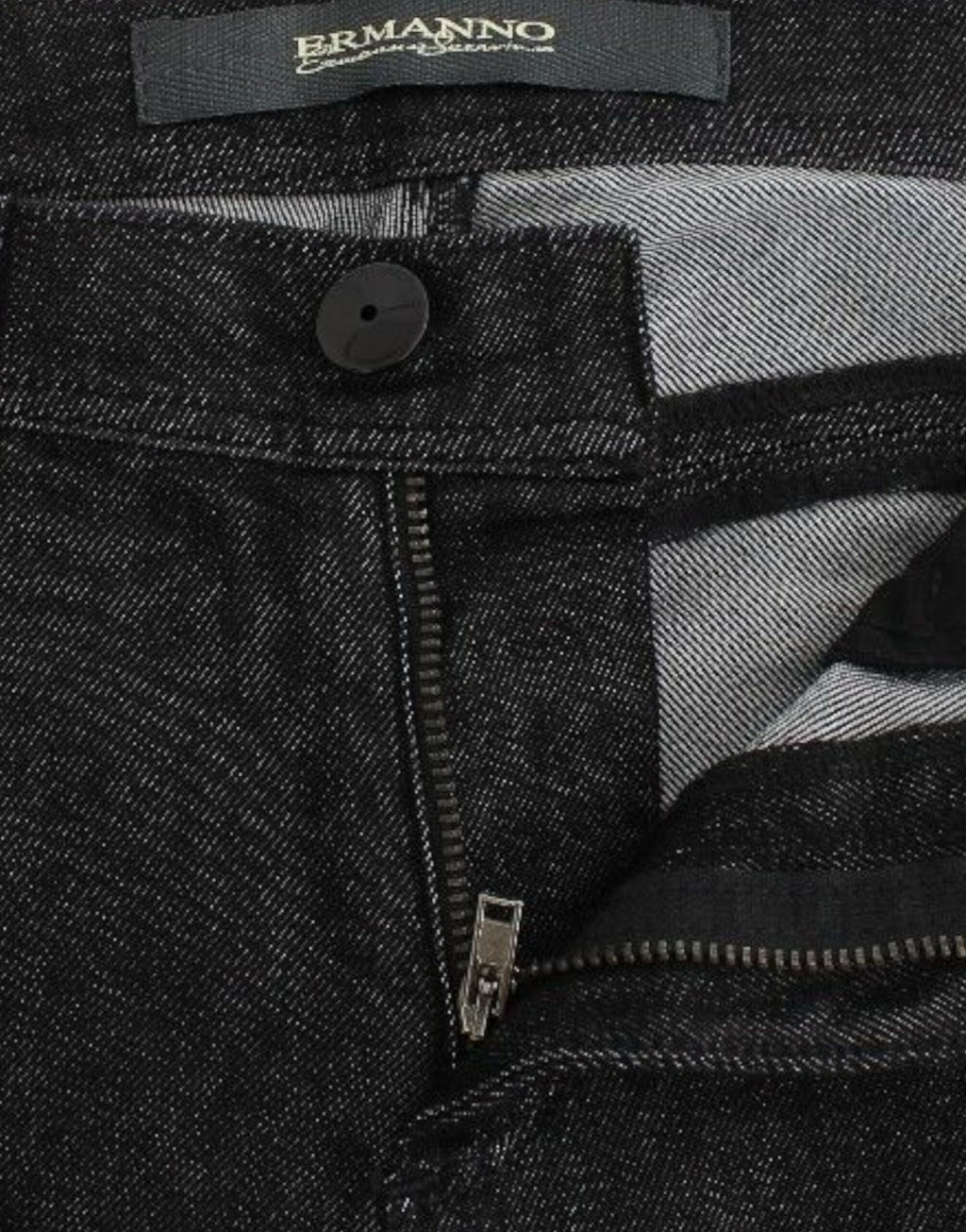 Schwarze Slim Jeans Denim Hose Röhrenjeans Stretch