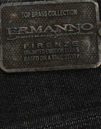 Schwarze Slim Jeans Denim Hose Röhrenjeans Stretch