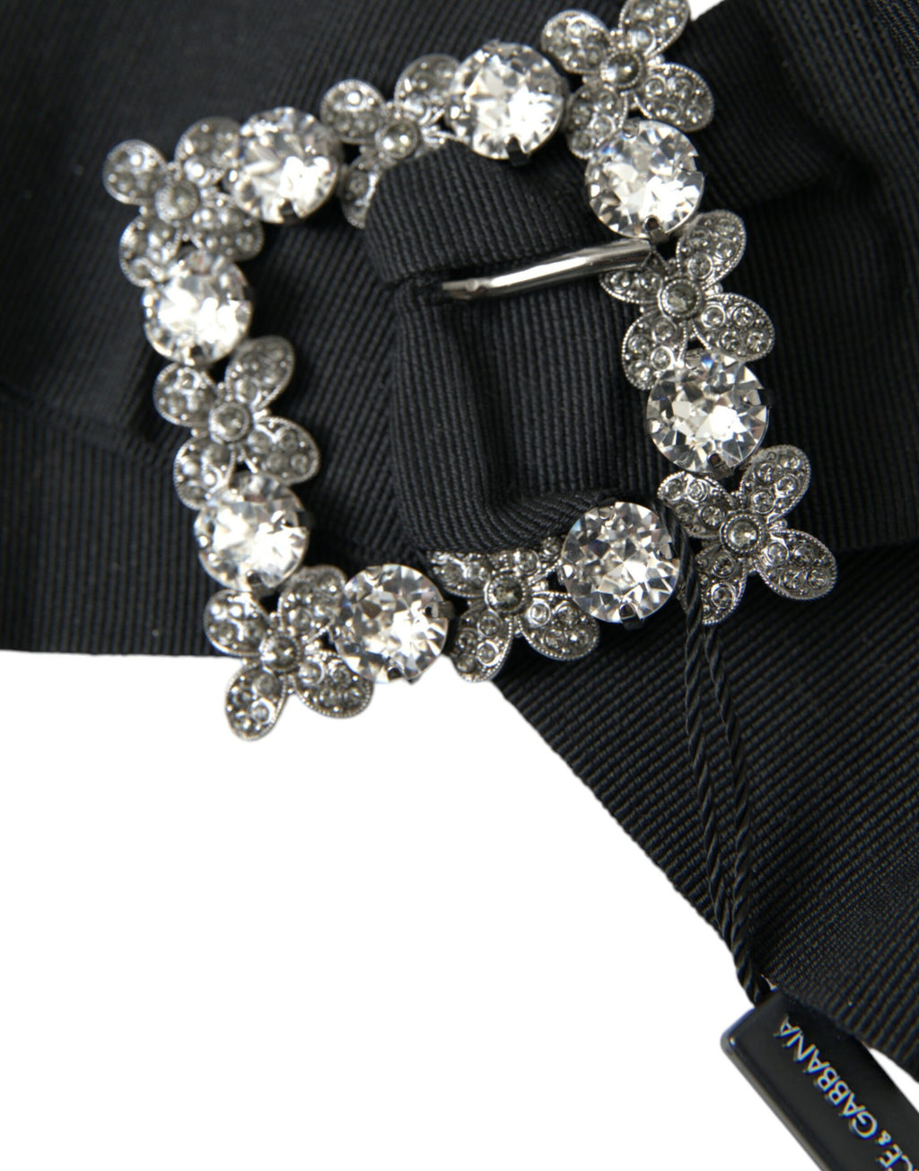 Haarspange mit schwarzen Swarovski Kristallen