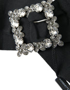 Haarspange mit schwarzen Swarovski Kristallen