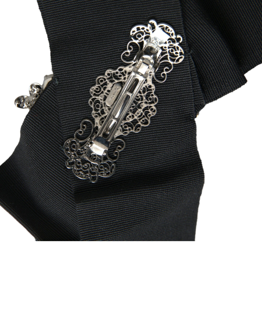 Haarspange mit schwarzen Swarovski Kristallen