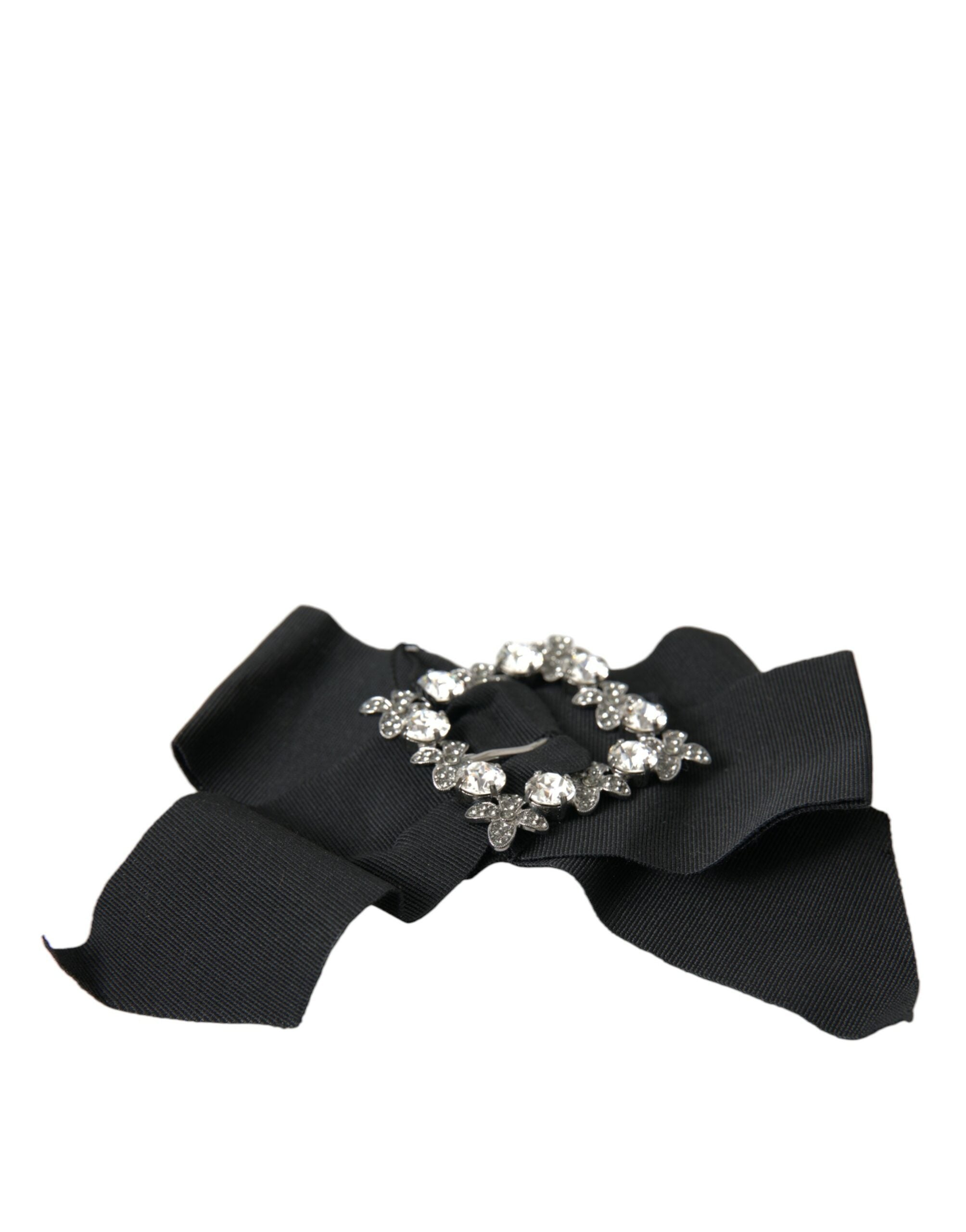 Haarspange mit schwarzen Swarovski Kristallen