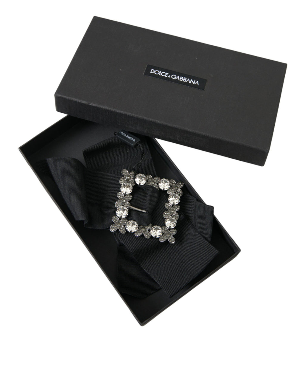 Haarspange mit schwarzen Swarovski Kristallen