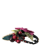 Rotes Wassermelonen-Kirsch-Kristall-Haarband, Statement-Diadem