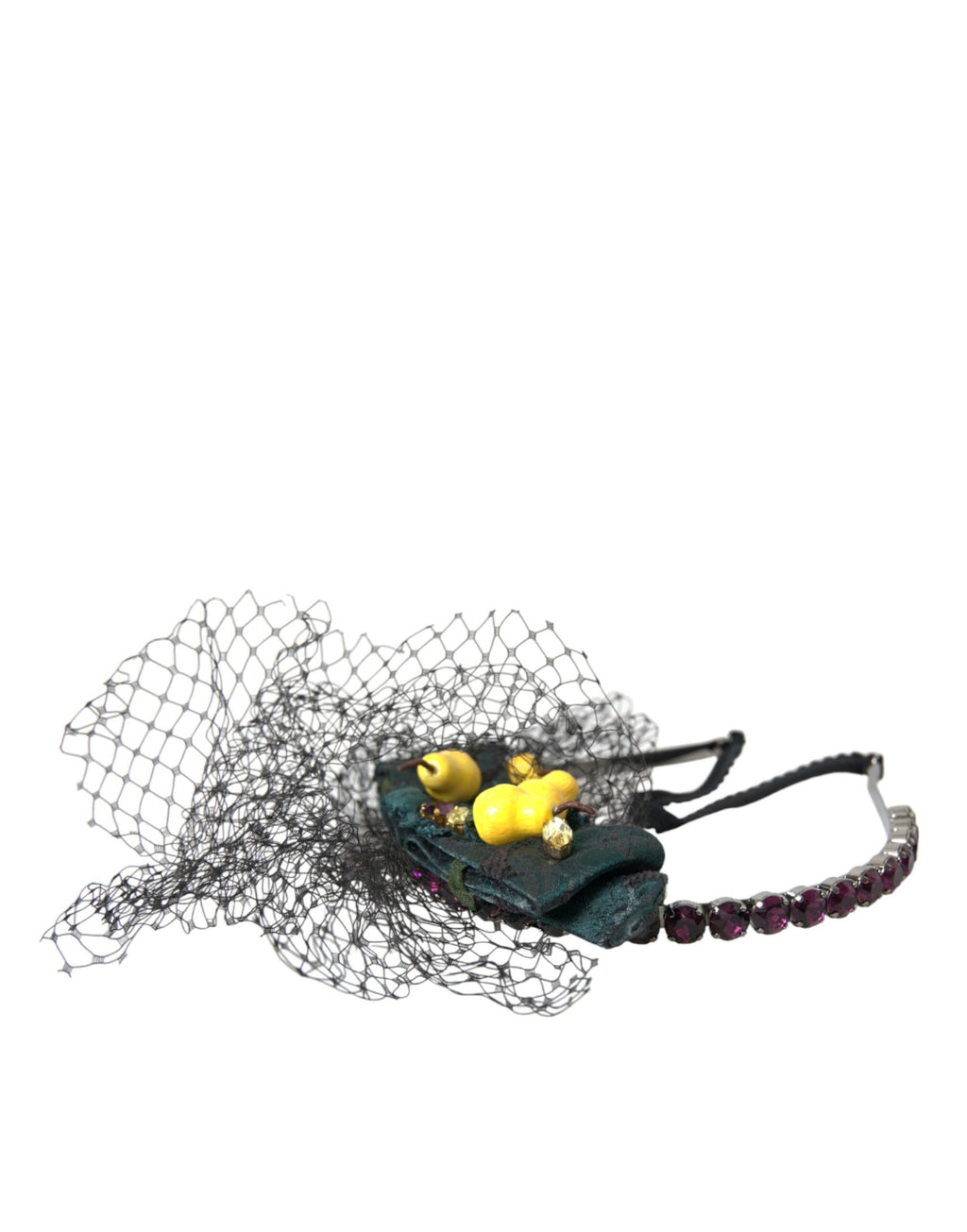 Black Lemons Sizilien Lila Kristall Netz Stirnband Diadem