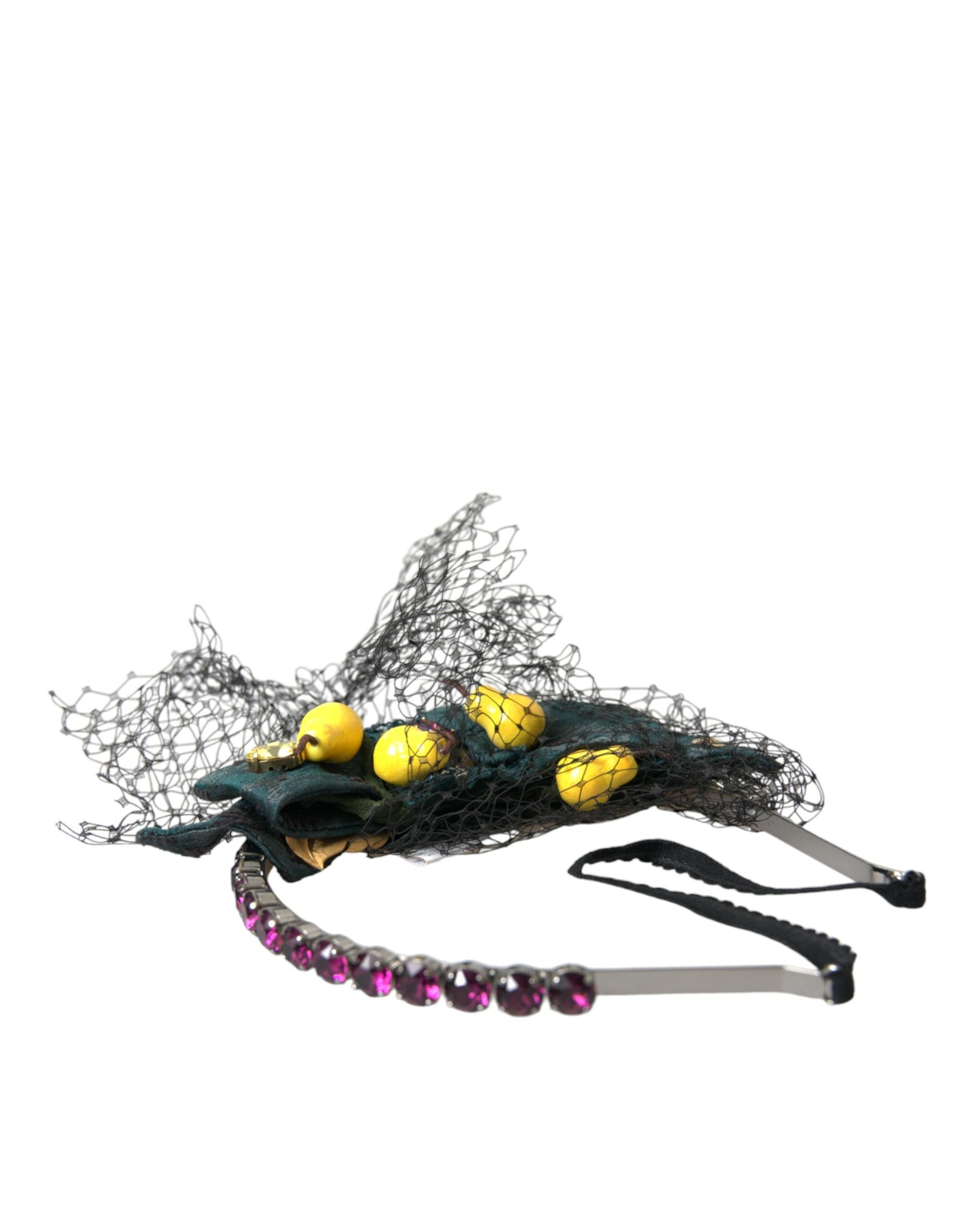Black Lemons Sizilien Lila Kristall Netz Stirnband Diadem