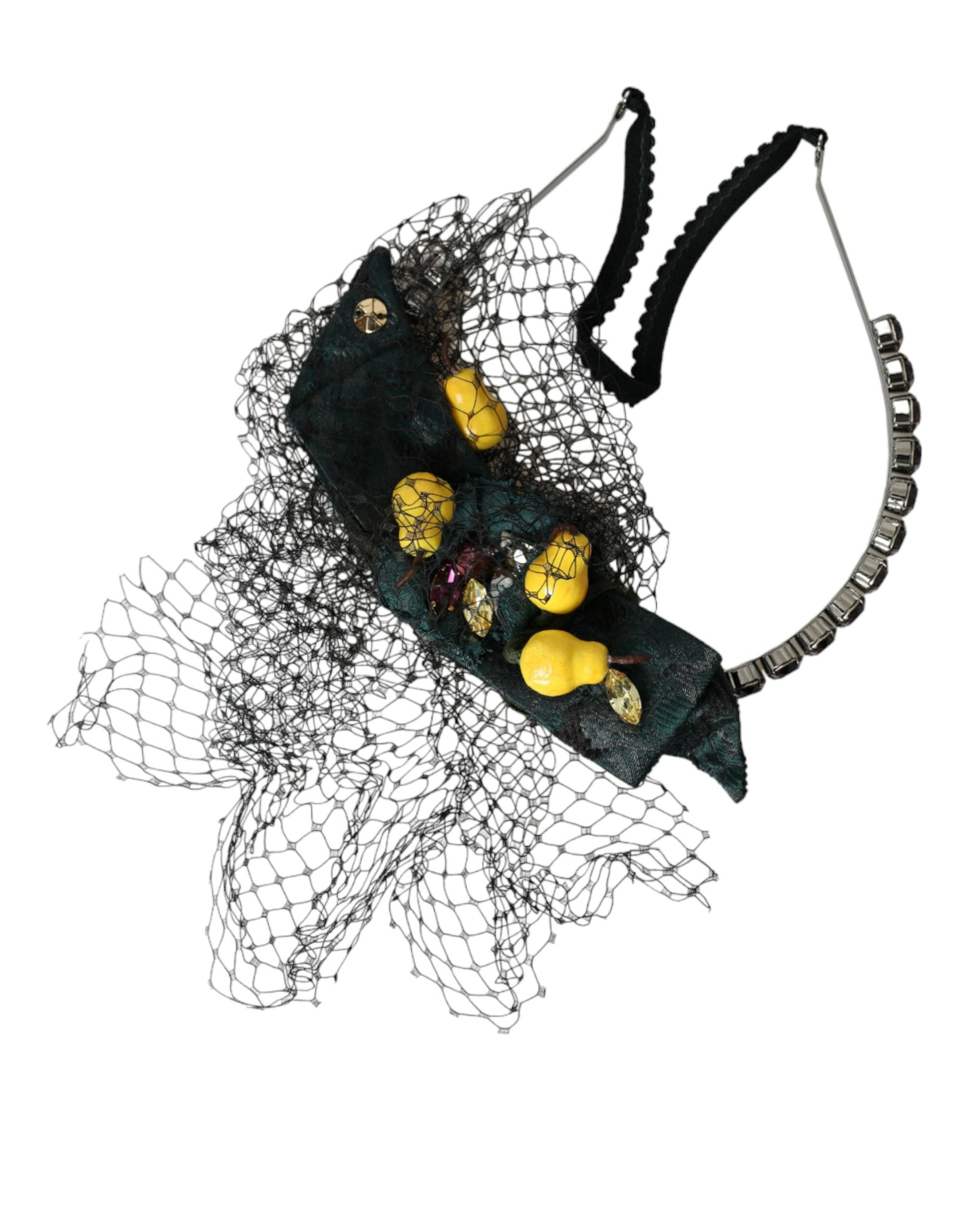 Black Lemons Sizilien Lila Kristall Netz Stirnband Diadem