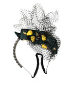 Black Lemons Sizilien Lila Kristall Netz Stirnband Diadem