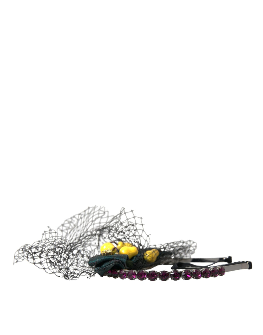 Black Lemons Sizilien Lila Kristall Netz Stirnband Diadem