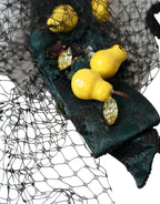 Black Lemons Sizilien Lila Kristall Netz Stirnband Diadem