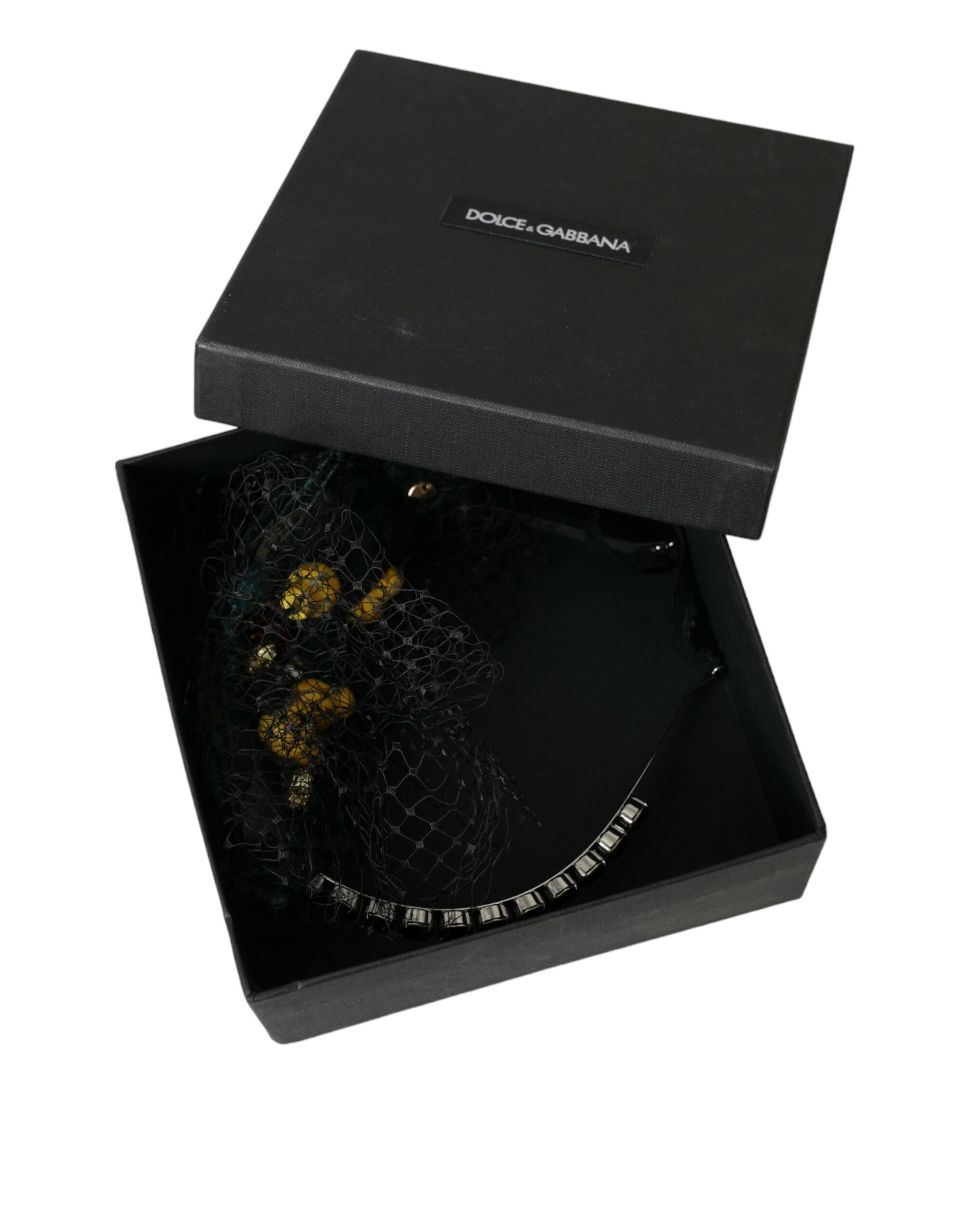 Black Lemons Sizilien Lila Kristall Netz Stirnband Diadem