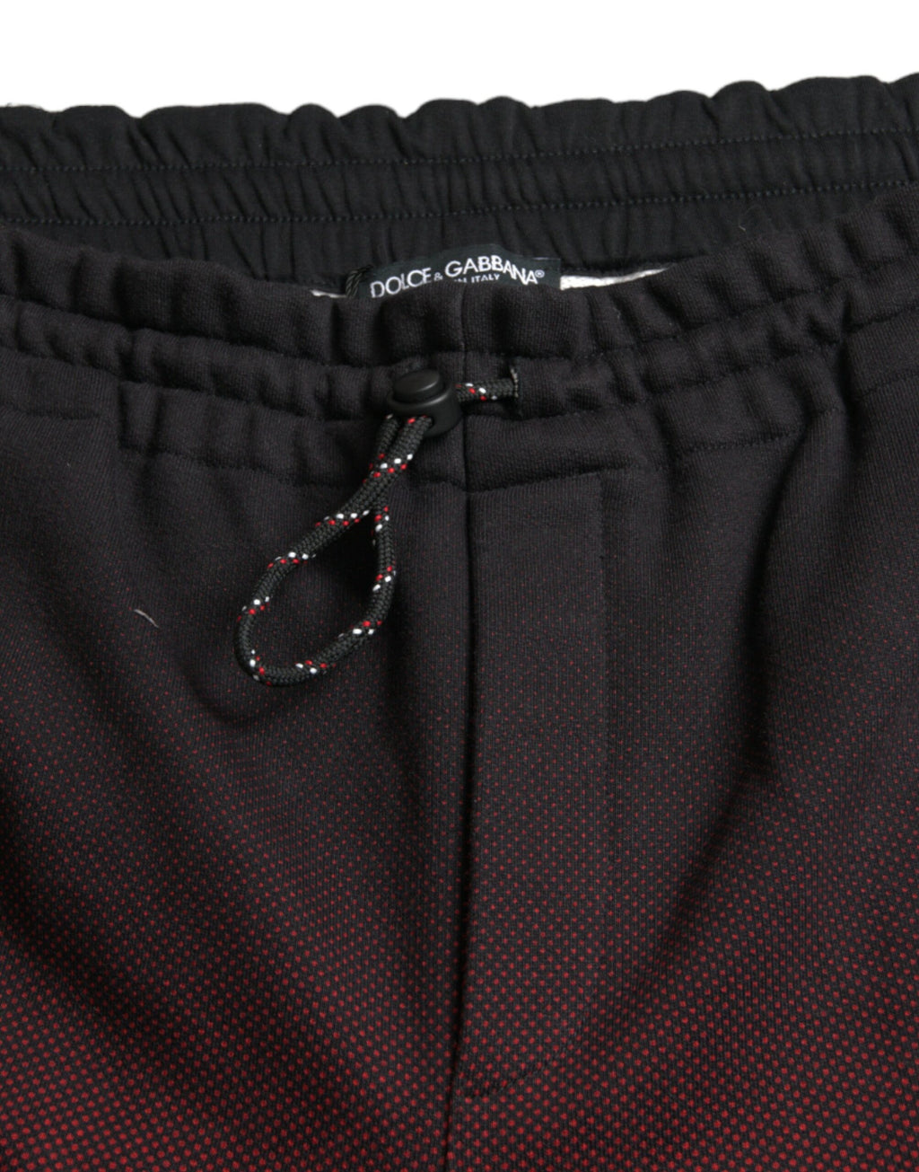 Rote Baumwoll-Bermuda-Shorts mit Leopardenmuster