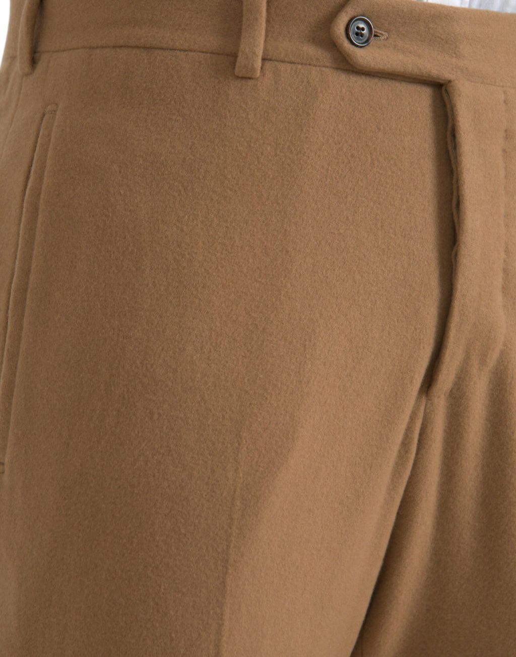 Beige Cashmere Herren Anzughose in gerader Passform