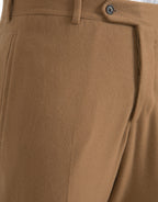 Beige Cashmere Herren Anzughose in gerader Passform