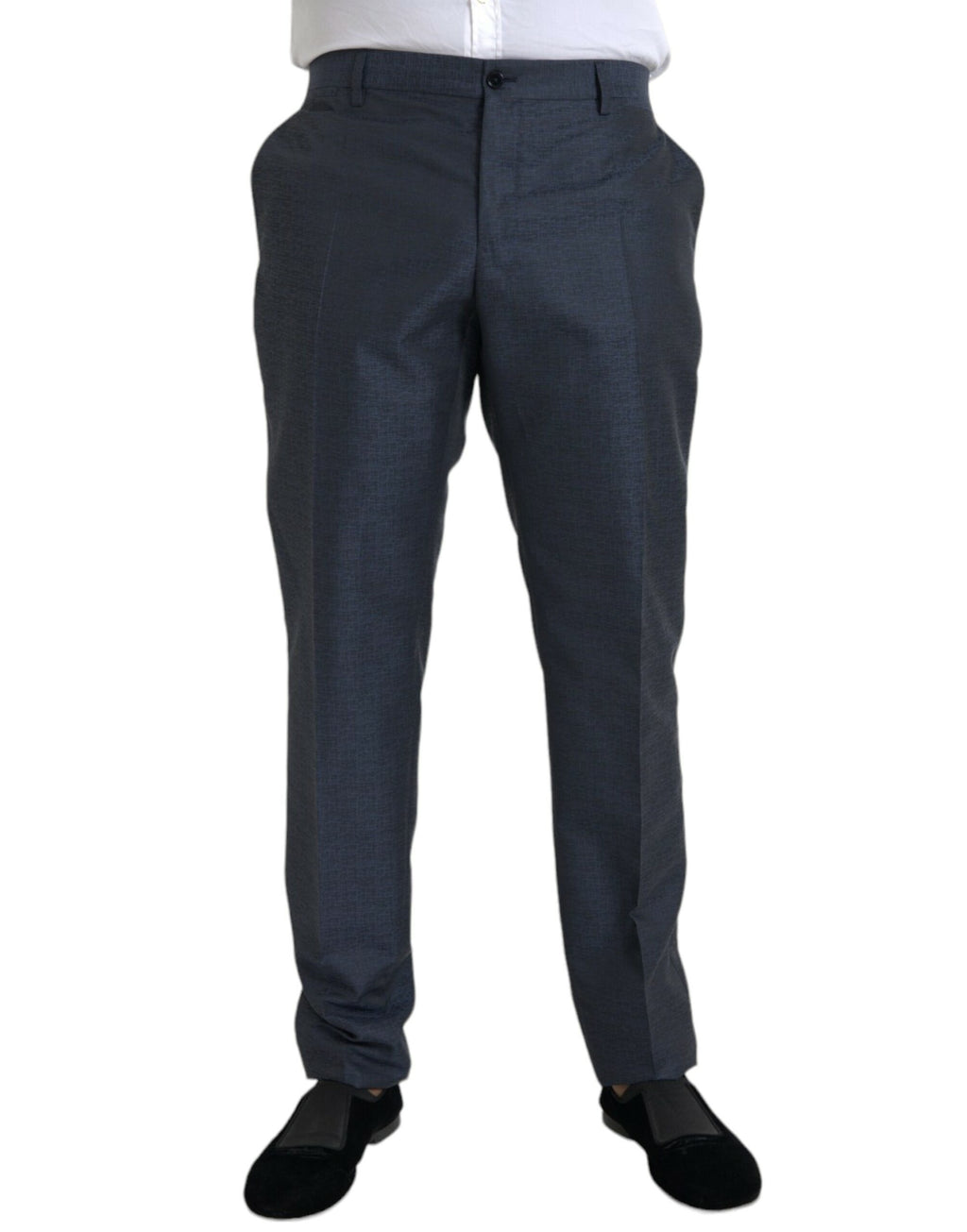 Blaue Wollhose für Herren im Skinny Fit