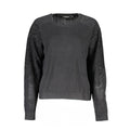 Maglione girocollo in cotone nero
