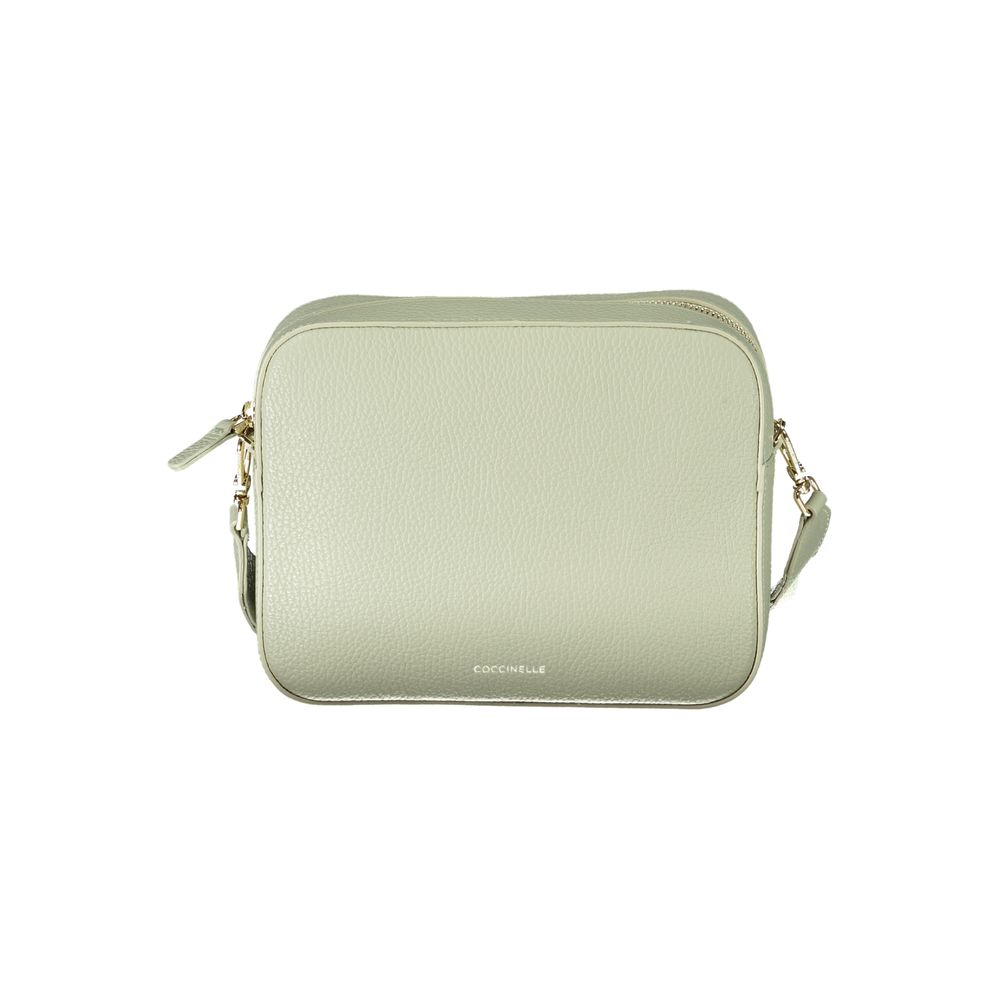 Borsa a mano in pelle verde