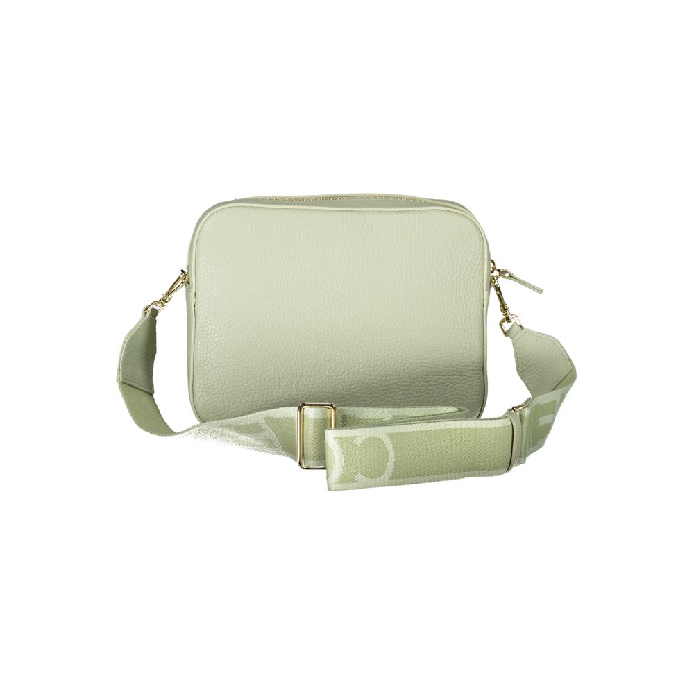 Borsa a mano in pelle verde