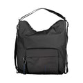Borsa a tracolla in poliestere nero