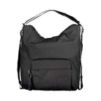 Borsa a tracolla in poliestere nero