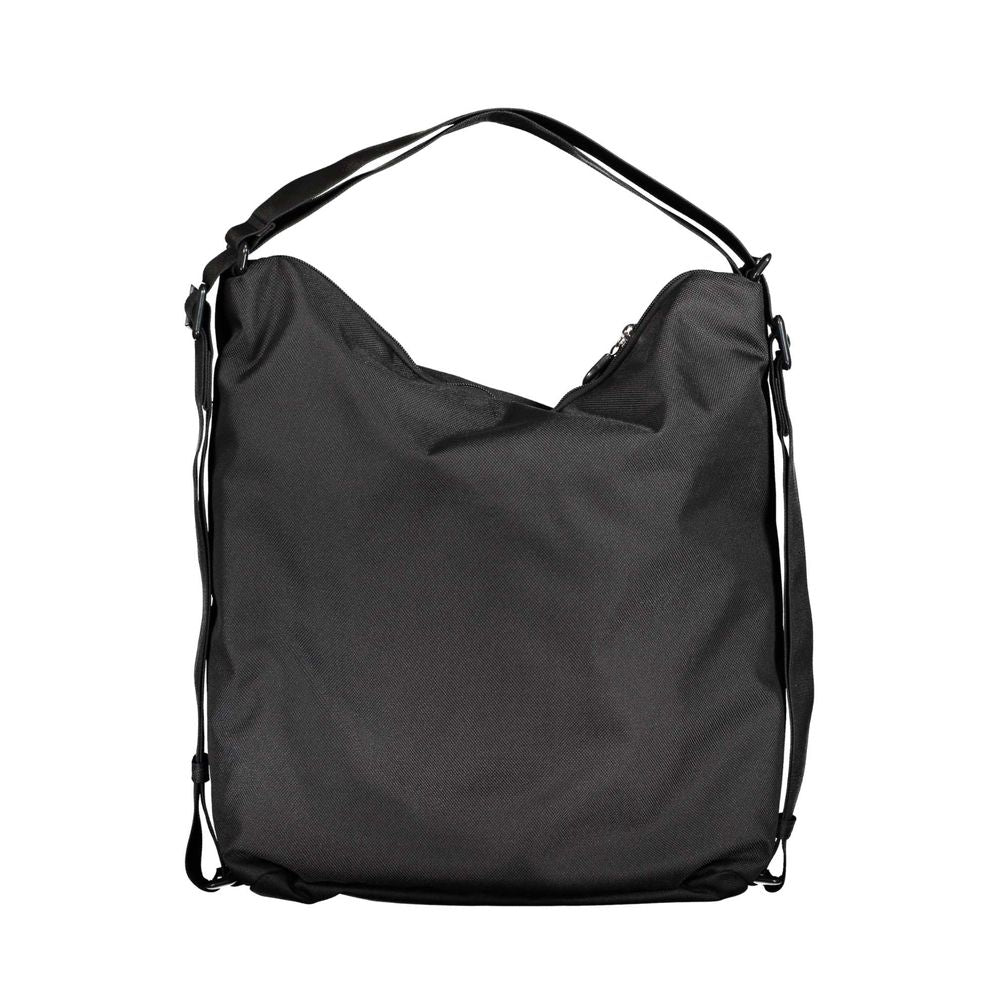 Borsa a tracolla in poliestere nero