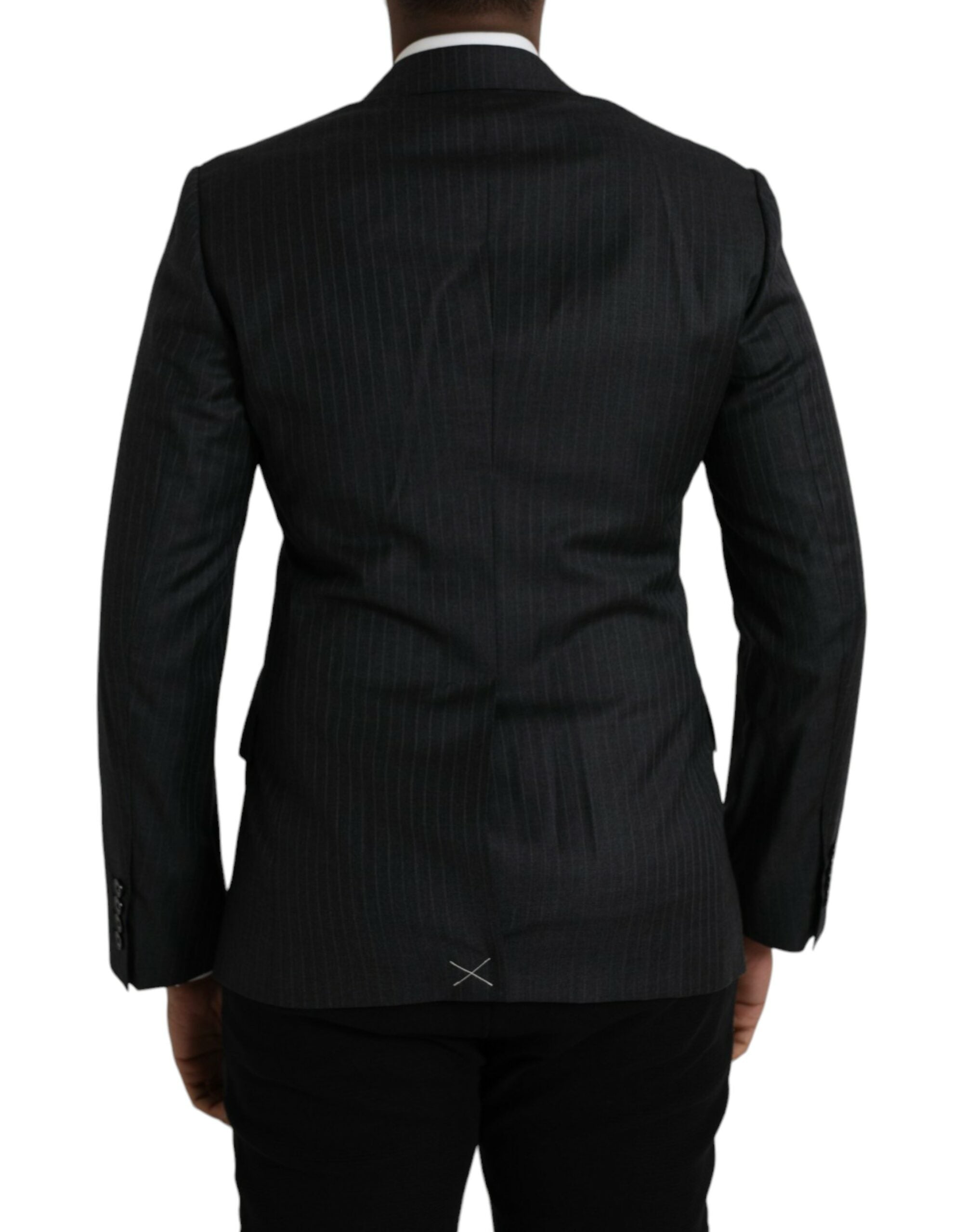 Black Stripe MARTINI Einreiher Mantel Blazer