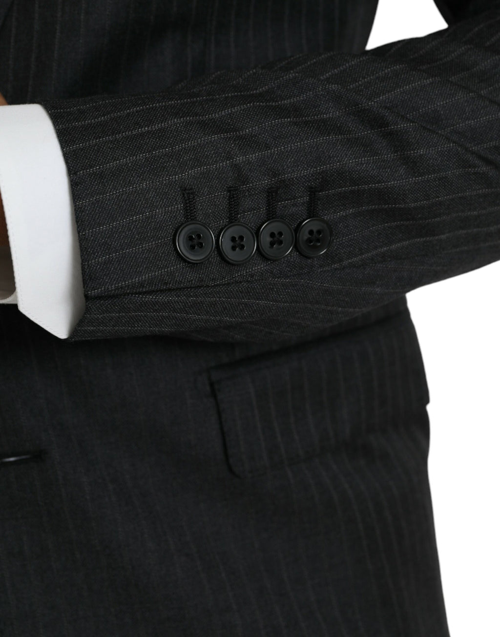 Black Stripe MARTINI Einreiher Mantel Blazer