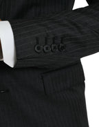 Black Stripe MARTINI Einreiher Mantel Blazer