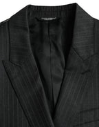 Black Stripe MARTINI Einreiher Mantel Blazer