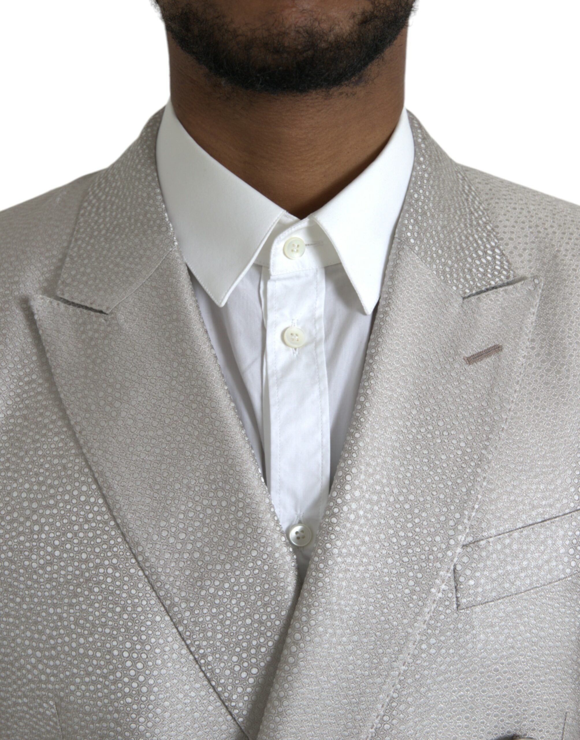 Off White MARTINI Zweireiher Mantel Blazer