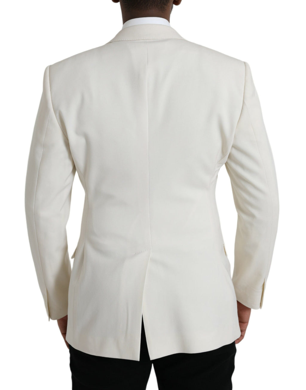 Weißer Martini-Blazer mit doppelter Knopfleiste