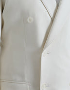 Weißer Martini-Blazer mit doppelter Knopfleiste