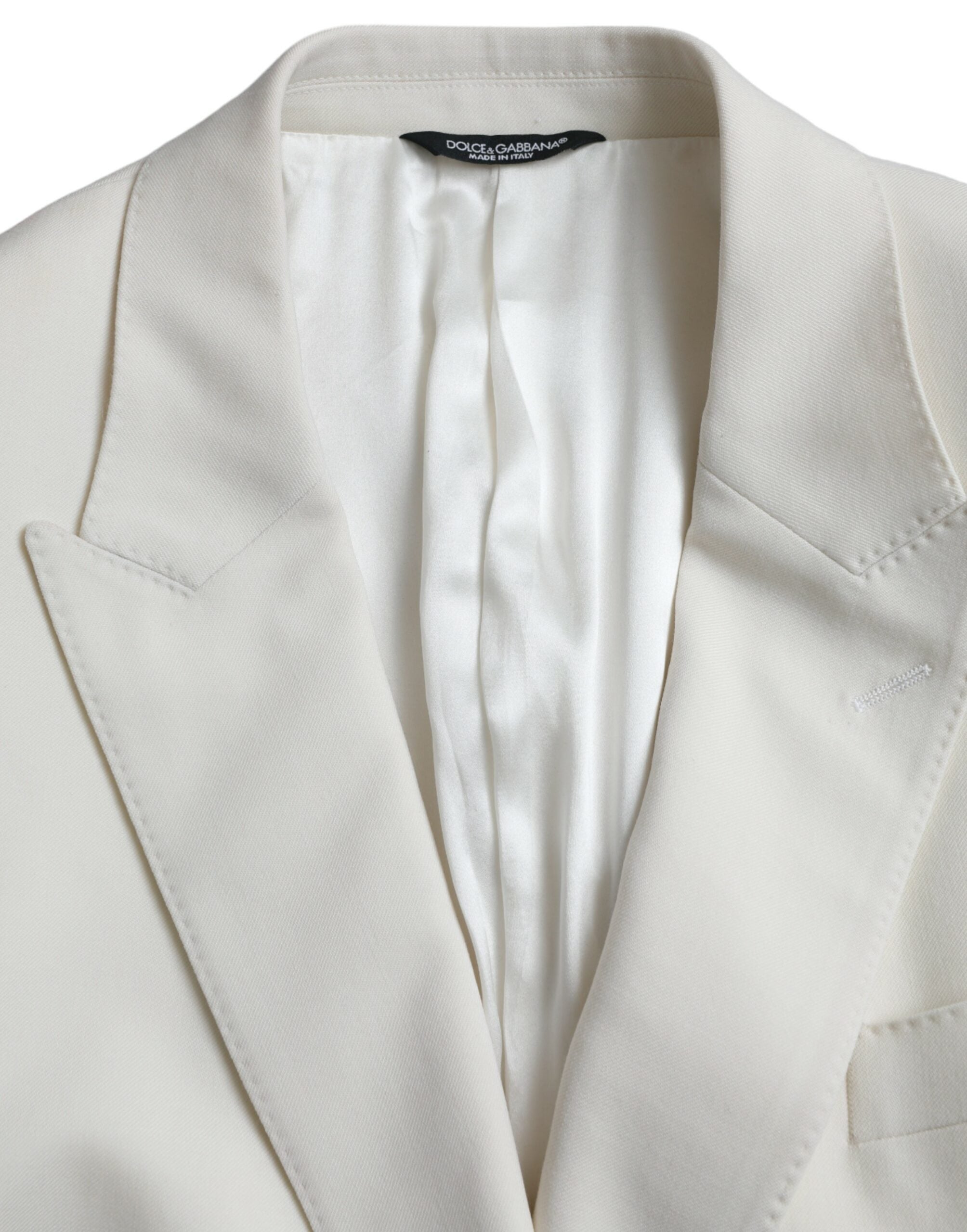 Weißer Martini-Blazer mit doppelter Knopfleiste
