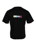 Schwarzes „With Love Always“-Rundhals-T-Shirt