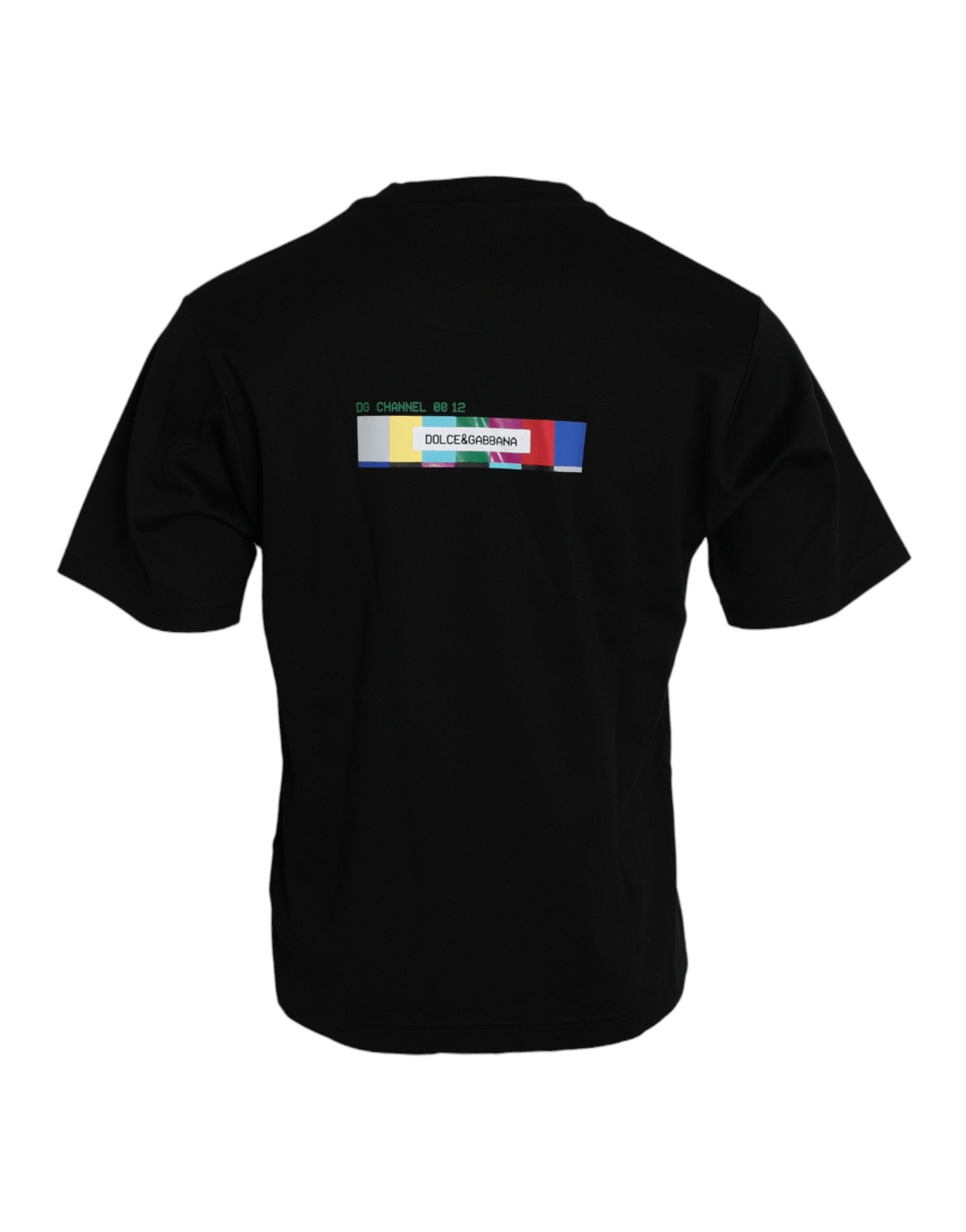 Schwarzes „With Love Always“-Rundhals-T-Shirt
