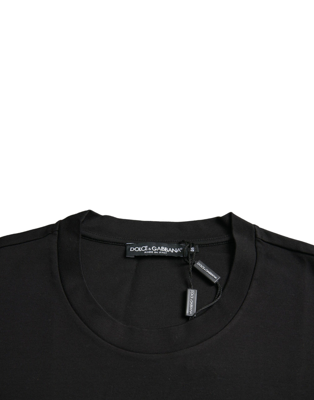Schwarzes „With Love Always“-Rundhals-T-Shirt