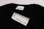 Schwarzes Top/Bluse/T-Shirt aus 100% Wolle
