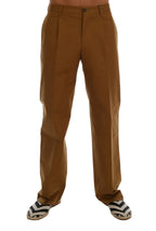 Pantalone in Cotone Elasticizzato Marrone