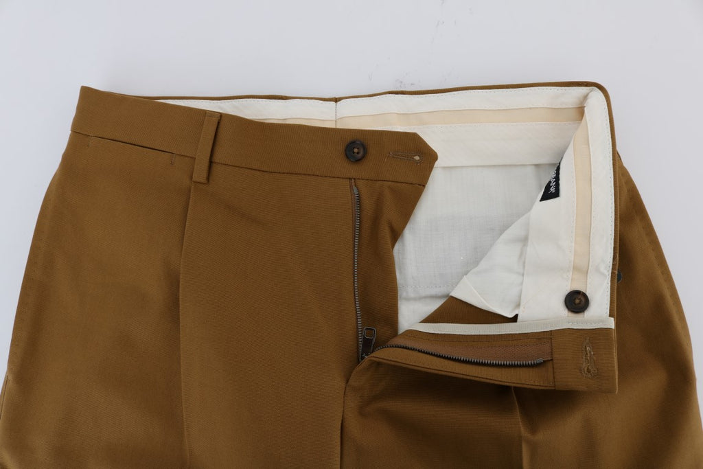 Pantalone in Cotone Elasticizzato Marrone